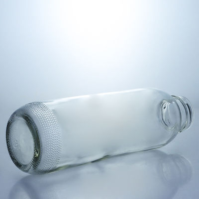 Collier Matériau verre 350 ml Bouteille de verre ronde avec capuchon à vis personnalisé unique