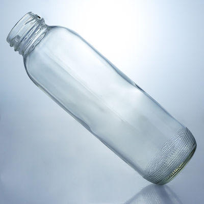 Collier Matériau verre 350 ml Bouteille de verre ronde avec capuchon à vis personnalisé unique