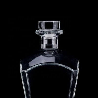 Bouteille de whisky en verre de Super Flint 700 ml 750 ml avec bouchon de liège
