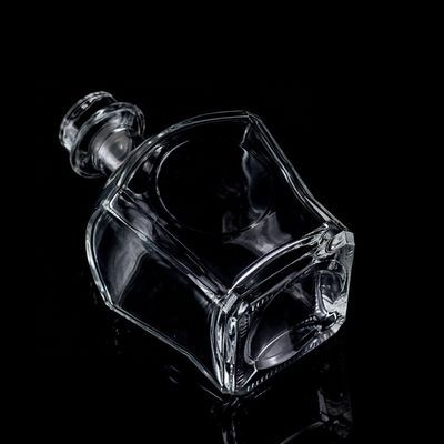 Bouteille de whisky en verre de Super Flint 700 ml 750 ml avec bouchon de liège