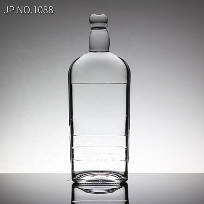 800ml 1000ml 3000ml Bouteille en verre de whisky de grande capacité Bouteille d'eau en verre carrée de 500ml