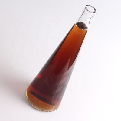 Bouteille conique en flacon Erlenmeyer de 75 cl Bouteille en verre au fond mince conçue pour la tequila