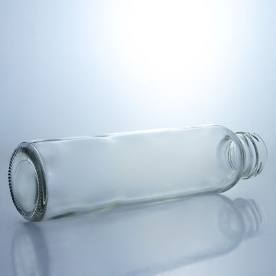250ml 320ml 500ml 750ml 1L Clear Milk Juice Water Bouteille en verre avec bouchon à vis personnalisé