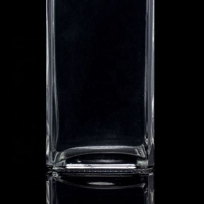 Impression par écran Bouteille en verre transparent de 1000 ml pour la vodka en forme carrée avec bouchon à vis