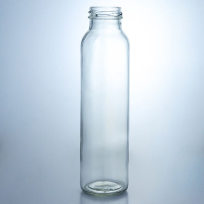 250ml 320ml 500ml 750ml 1L Clear Milk Juice Water Bouteille en verre avec bouchon à vis personnalisé