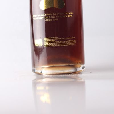 Matériau du corps Bouteille transparente en verre faite à la main Bouteille transparente en verre