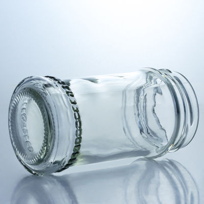 Contenant alimentaire Couvercle métallique Bouteilles de miel en verre transparent pour le stockage de confiture de miel sur mesure