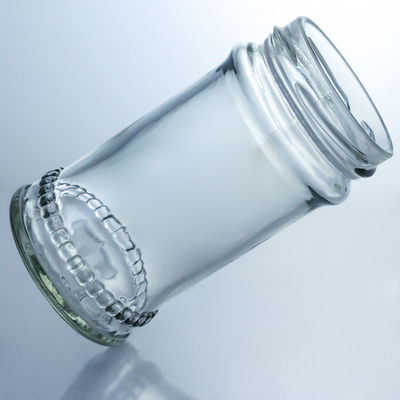 Contenant alimentaire Couvercle métallique Bouteilles de miel en verre transparent pour le stockage de confiture de miel sur mesure