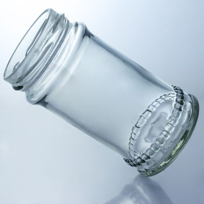 Contenant alimentaire Couvercle métallique Bouteilles de miel en verre transparent pour le stockage de confiture de miel sur mesure