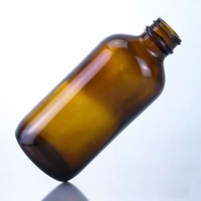 Bouteille de bière en verre vide de 350 ml avec écran en soie et estampage à chaud