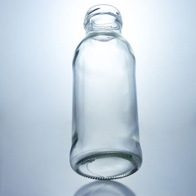 Matériau du corps Bouteille de café au jus de verre avec couvercle à vis Bouteille de lait claire 250 ml 500 ml