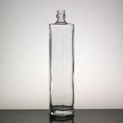 Impression à écran Distinctive Bouteille haute mince Bouteille de verre longue Bouteille de vodka 500 ml 750 ml
