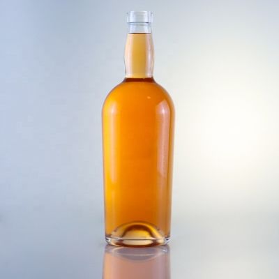 Collier en verre 750 ml 700 ml Bouteille ronde pour la vente de boissons