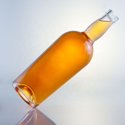 Collier en verre 750 ml 700 ml Bouteille ronde pour la vente de boissons