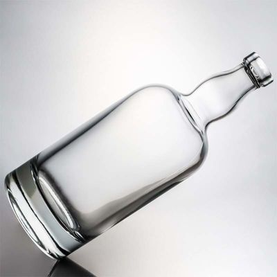 Bouteille en verre de flint de 500 ml, 700 ml et 1000 ml, en forme ronde, avec liège pour les autres boissons