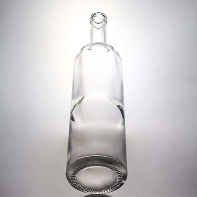 750 ml bouteille en verre à col long clair pour whisky champagne brandy et liqueur boissons industrielles