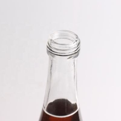 Couleur de la bouteille Super Flint Glass 750 ml Bouteille en verre jus avec couvercle en aluminium
