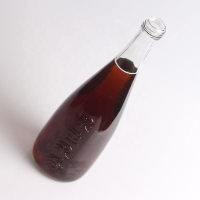 Couleur de la bouteille Super Flint Glass 750 ml Bouteille en verre jus avec couvercle en aluminium