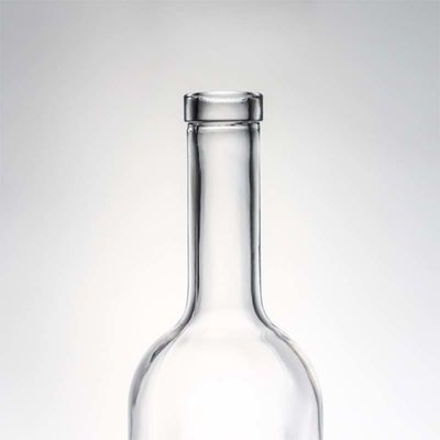 750 ml bouteille en verre à col long clair pour whisky champagne brandy et liqueur boissons industrielles