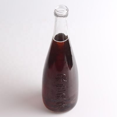 Couleur de la bouteille Super Flint Glass 750 ml Bouteille en verre jus avec couvercle en aluminium