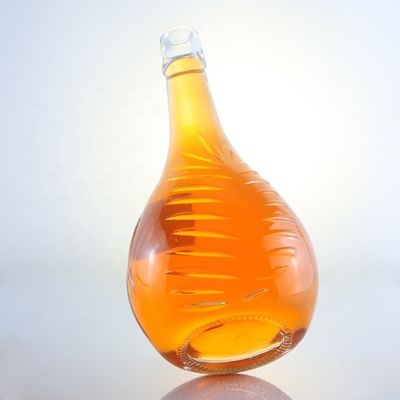 Bouteilles en verre de champagne de 1L avec sérigraphie décale et scellés en liège option personnalisée