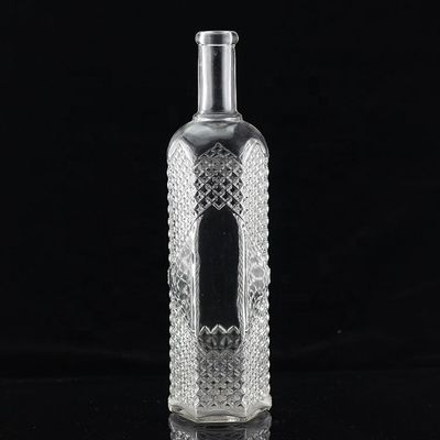Bouteille en verre à bouchon à vis spécialement conçue pour la tequila de luxe dans l'industrie