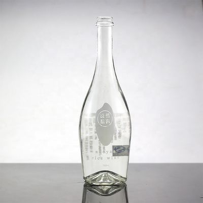Bouteille pour éteindre la soif avec sérigraphie et 750 ml de verre