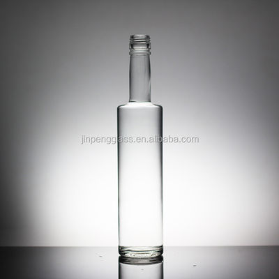 Flint Acid Etch Bouteilles en verre de forme unique pour le rhum Liquor Brandy Whisky Vodka Tequila
