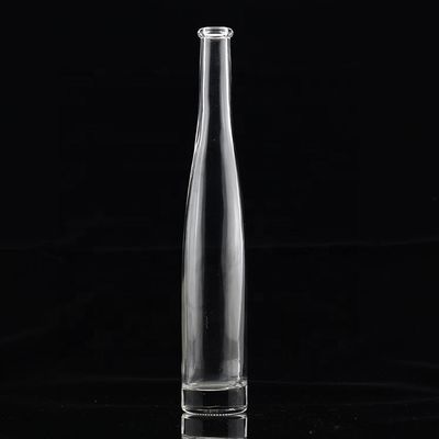 Bouteille en verre mince de forme mince de 200 ml de 300 ml de 375 ml pour les entreprises de fabrication de vodka