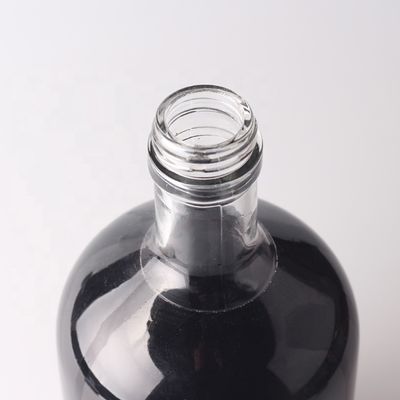 Bouteille de verre ronde personnalisée 500 ml 750 ml avec bouchon de liège et logo personnalisé