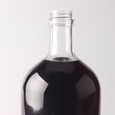 Bouteille de verre ronde personnalisée 500 ml 750 ml avec bouchon de liège et logo personnalisé