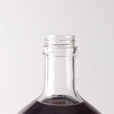 Bouteille de verre ronde personnalisée 500 ml 750 ml avec bouchon de liège et logo personnalisé
