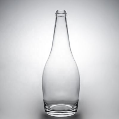 Bouteille en verre Whisky Bouteille en verre Vodka Gin Bouteille de rhum avec liège 375ml 500ml 700ml 750ml 1000ml