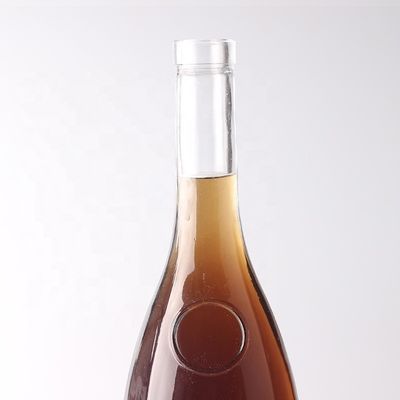 375 ml de bouteille en verre en forme de goutte à goutte en forme de larme en forme de gin et de rhum avec bouchon pour alcool