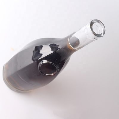 375 ml de bouteille en verre en forme de goutte à goutte en forme de larme en forme de gin et de rhum avec bouchon pour alcool