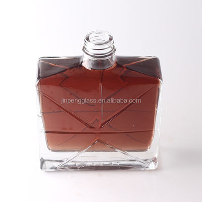 Bouteille de spray mat carré unique en verre 30 ml Bouteille de parfum glacé de luxe 50 ml