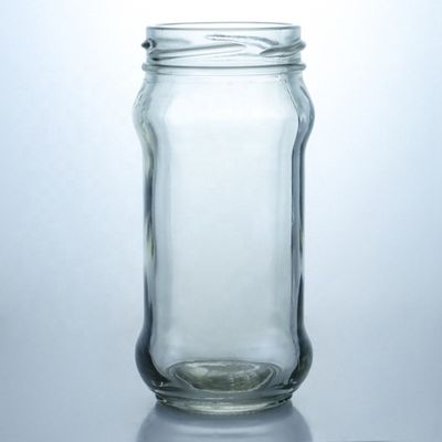 Bouteille de stockage de confiture de miel en verre transparent avec couvercle à joint métallique de 25 ml à 1000 ml