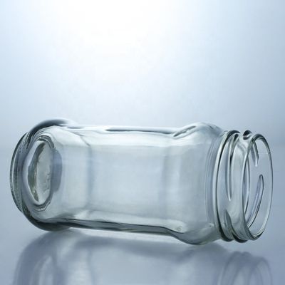 Bouteille de stockage de confiture de miel en verre transparent avec couvercle à joint métallique de 25 ml à 1000 ml