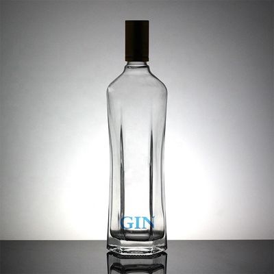 Whisky Vodka Matériau en verre 700 ml Bouteille de 1000 ml avec couvercle métallique et de qualité supérieure
