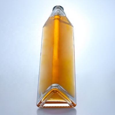 Matériau du collier verre vide 750 ml bouteille de vin en verre avec finition en liège