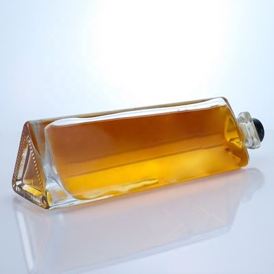 Matériau du collier verre vide 750 ml bouteille de vin en verre avec finition en liège