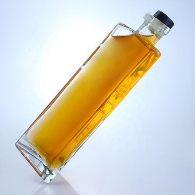 Matériau du collier verre vide 750 ml bouteille de vin en verre avec finition en liège