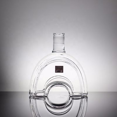 Bouteille en verre de parfum de fantaisie Logo acceptable avec bouteille vide de forme personnalisée