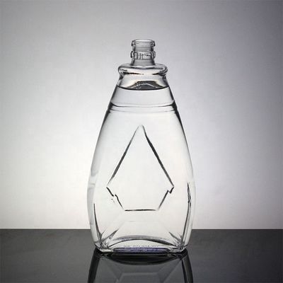Bouteille en verre de parfum de fantaisie Logo acceptable avec bouteille vide de forme personnalisée