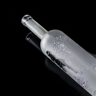 Collier en verre 750 ml bouteille de vodka à l' écorce acide avec couleur claire ou personnalisée dans le haze