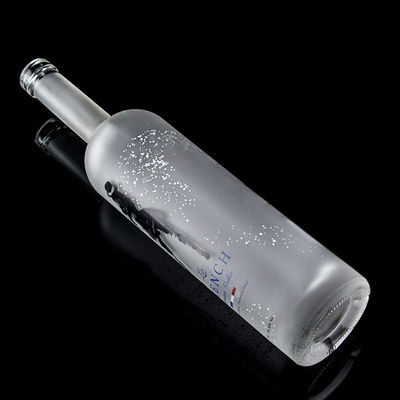 Collier en verre 750 ml bouteille de vodka à l' écorce acide avec couleur claire ou personnalisée dans le haze