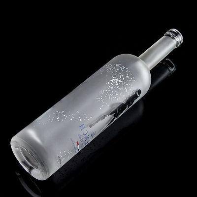 Collier en verre 750 ml bouteille de vodka à l' écorce acide avec couleur claire ou personnalisée dans le haze