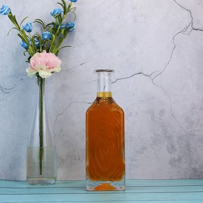 Bouteilles de vin en verre transparent en miniature avec bouteilles de verre en liège de 75 cl