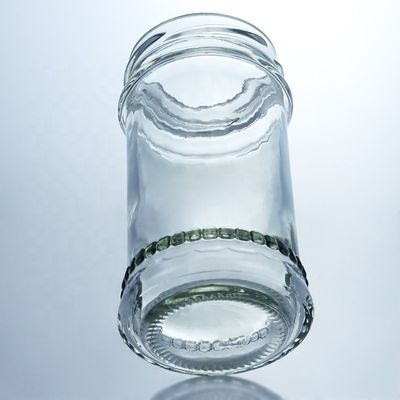 Conception unique 100 ml 300 ml 500 ml pot en verre de miel de pays avec couvercle Produits en verre transparent