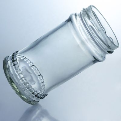 Conception unique 100 ml 300 ml 500 ml pot en verre de miel de pays avec couvercle Produits en verre transparent